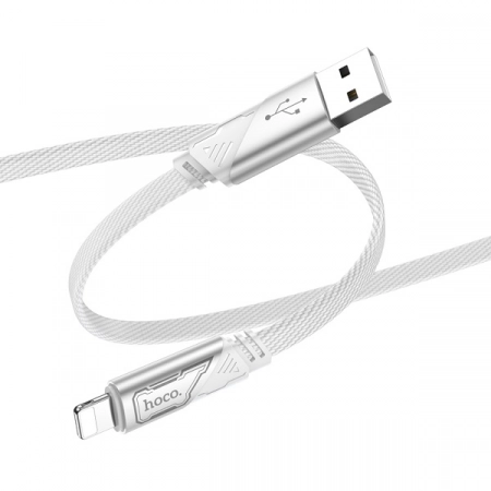 Кабель USB - Lightning HOCO U119 1.2м 2.4A (серый)