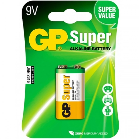Батарейка Крона GP 6F22-1BL Super Alkaline
