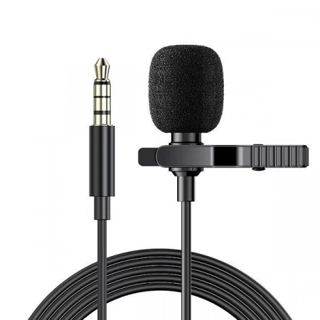 Микрофон петличный JH-043-A (черный)