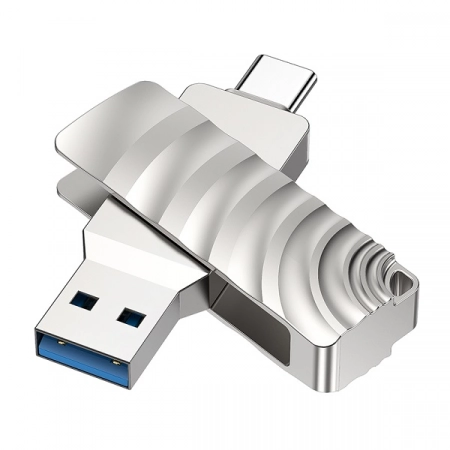 Type-C USB 3.0 флеш-накопитель 16Gb Borofone BUD3 (серебристый)