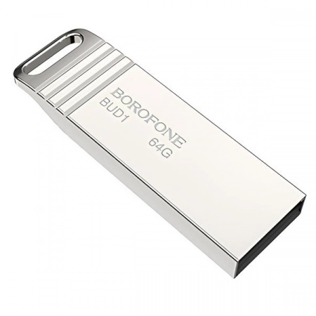 USB флеш-накопитель 64Gb Borofone BUD1 (серебристый)
