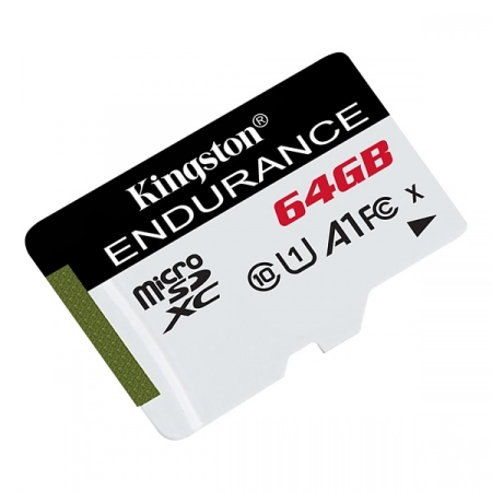 Карта памяти Micro SDXC 64GB Kingston High Endurance A1 U1 R/W 95/30 Мб/сек. без адаптера