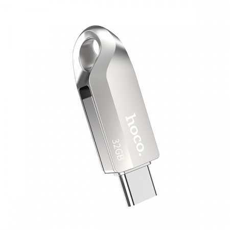 Type-C USB 3.0 флеш-накопитель 32Gb HOCO UD8 (серебристый)