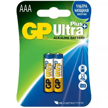 Батарейка AAA GP Ultra Plus LR03-2BL (2/20)