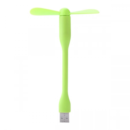 USB вентилятор на гибкой ножке (зеленый)