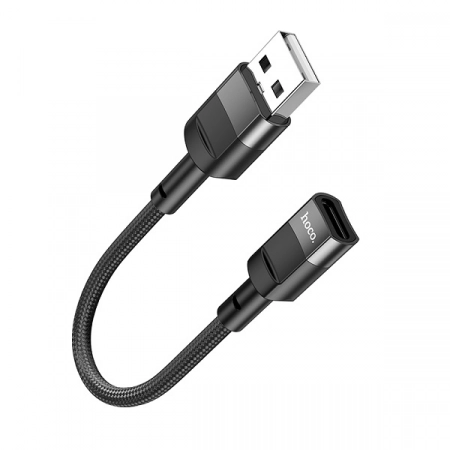 Адаптер USB - Type-C HOCO U107 0.1м (черный)