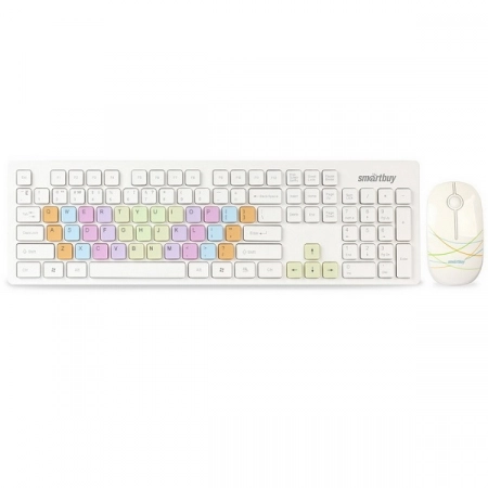 Комплект беспроводной клавиатура+мышь Smartbuy SBC-218346AG-W (белый)