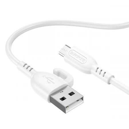 Кабель USB - Micro USB Borofone BX91 1.0м 2.4A (белый)