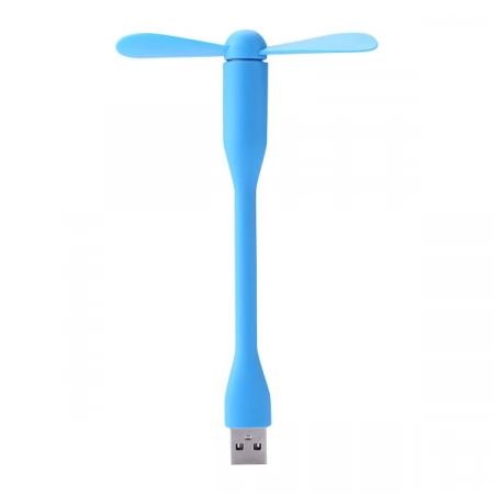 USB вентилятор на гибкой ножке (синий)