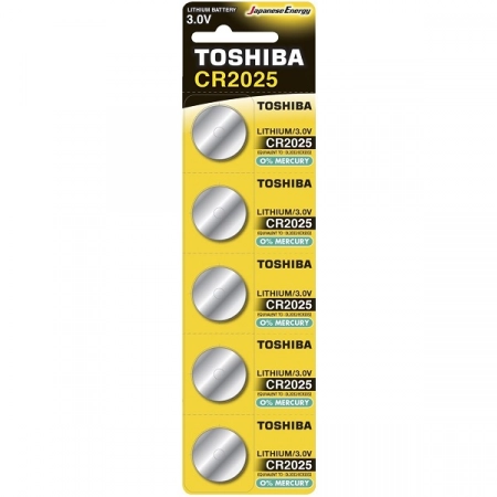 Батарейка CR2025-5BL Toshiba (5/100)