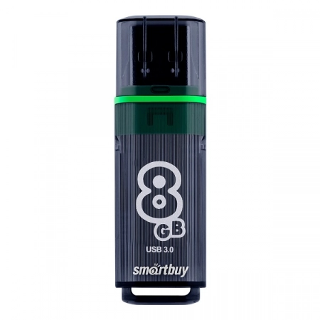 USB 3.0/3.1 флеш-накопитель 8Gb Smartbuy Glossy (темно-серый)