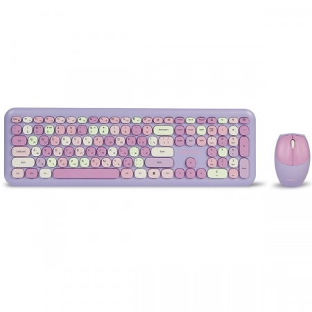 Комплект беспроводной клавиатура+мышь Smartbuy SBC-666395AG-V (фиолетовый)