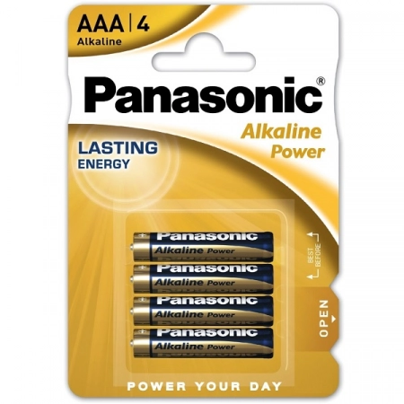 Батарейка AAA Panasonic Alkaline Power LR03-4BL (4/48)