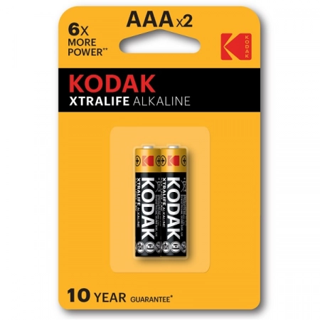 Батарейка AAA Kodak XTRALIFE LR03-2BL Alkaline (2/20)
