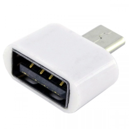 Адаптер OTG Micro USB - USB Walker №02 (белый)