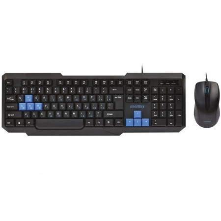 Комплект клавиатура+мышь Smartbuy ONE SBC-230346-KB (черно-синий)