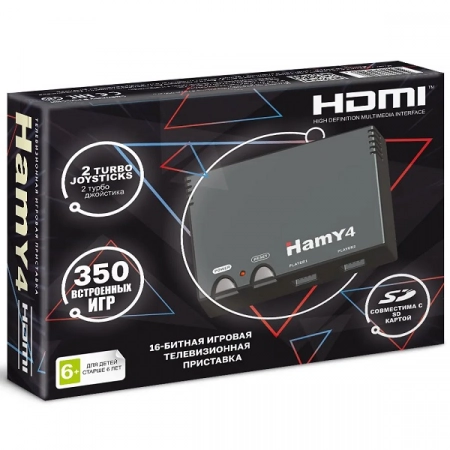 Игровая приставка 16bit + 8bit Hamy 4 HDMI (350 встроенных игр)