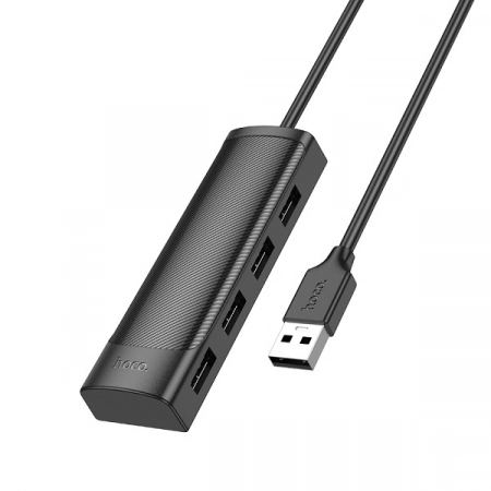HUB USB - 4×USB2.0 HOCO HB41 1.2м (черный)