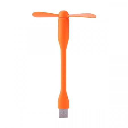 USB вентилятор на гибкой ножке (оранжевый)