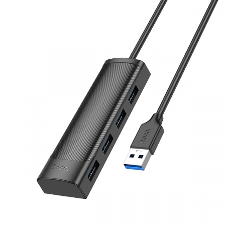 HUB USB - 4×USB3.0 HOCO HB41 0.2м (черный)